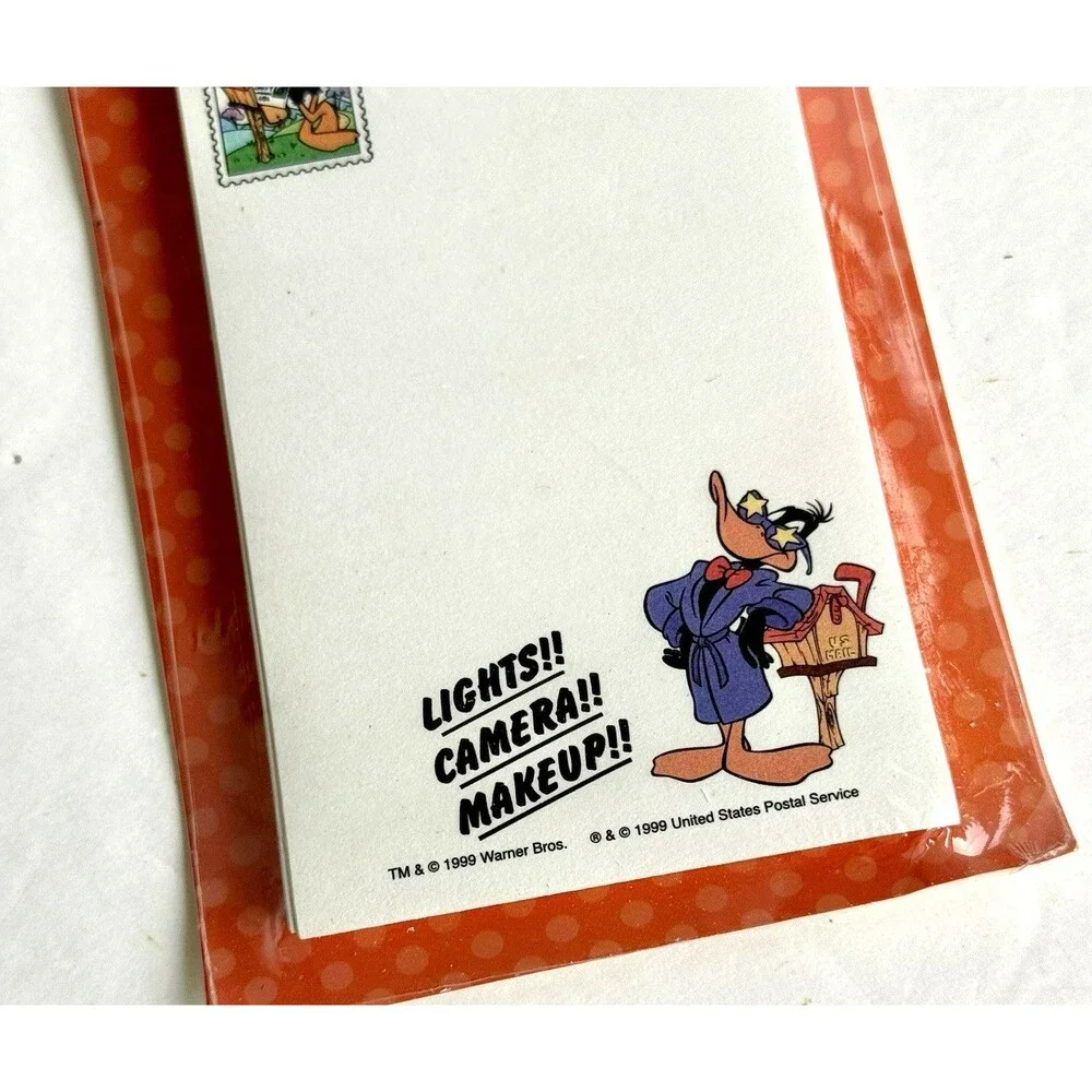 Set of 3 Warner Bros Daffy Duck Notepads USPS Stamp Collection 1999 NEW